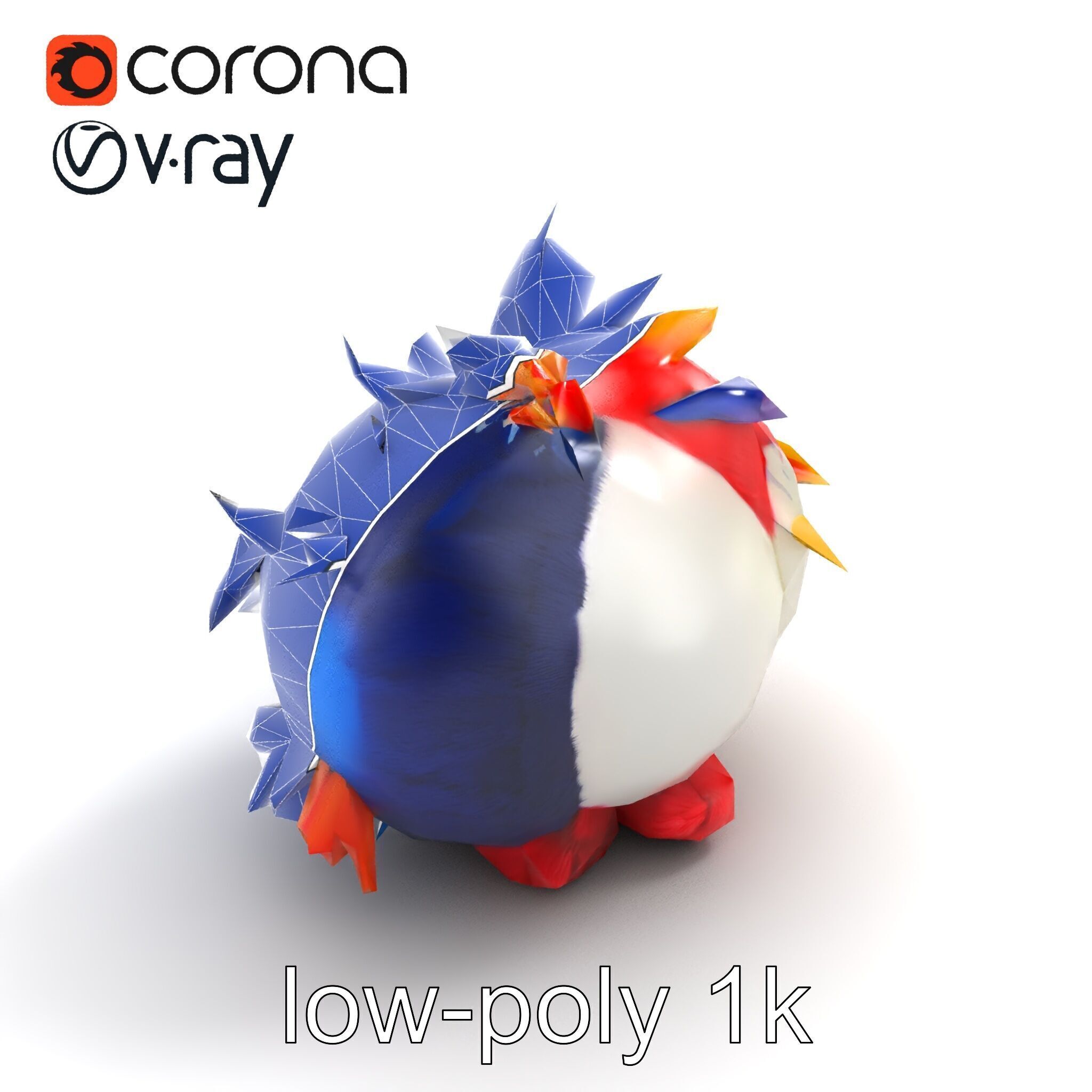 Vibrant Plush Toy Creature model pack Low-poly 3D model_13