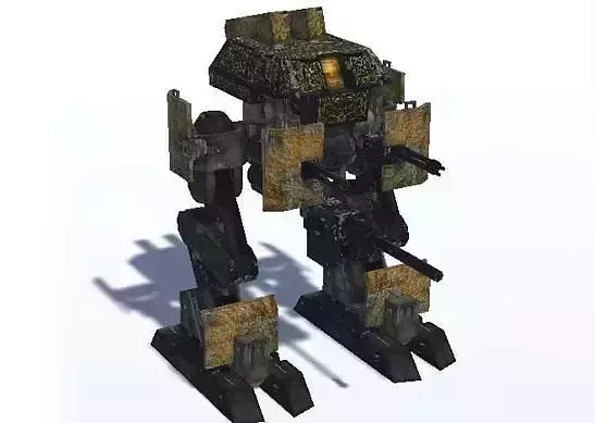 Mecha Ashigaru Low-poly 3D model