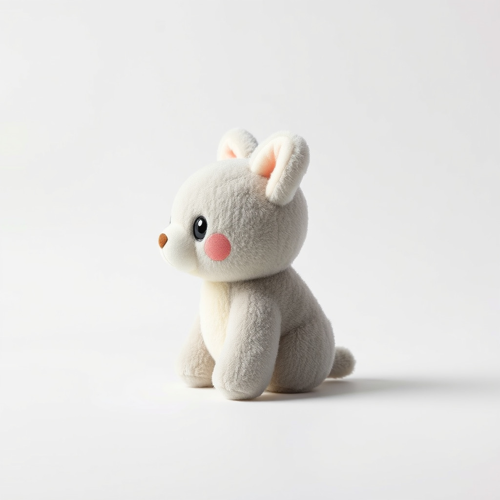 Charming Plush Toy Bunny Model Pack Low-poly 3D model_4