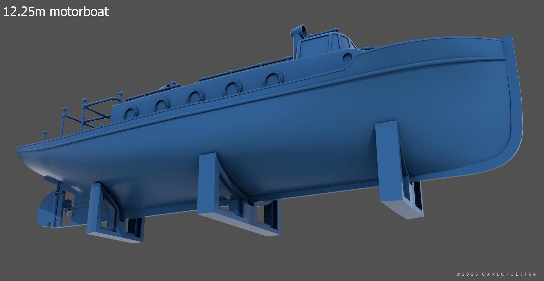 Boats kit for Littorio Class - Commercial license - 1-100 scale 3D print model_10