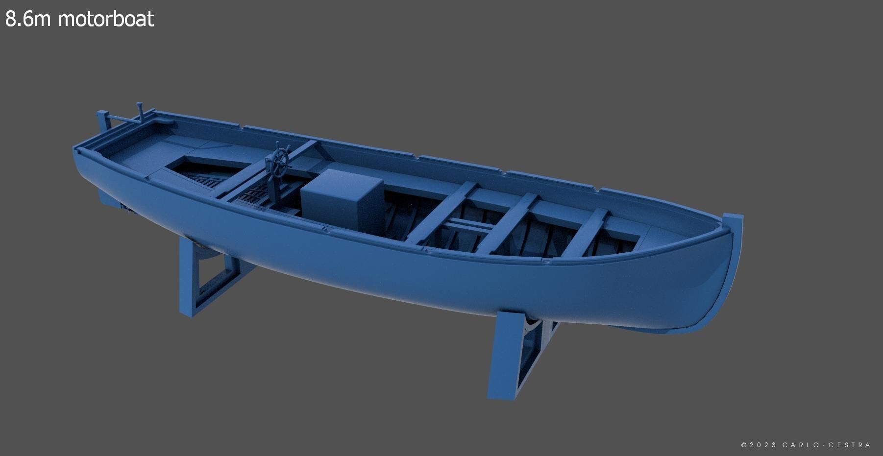 Boats kit for Littorio Class - Commercial license - 1-100 scale 3D print model_2