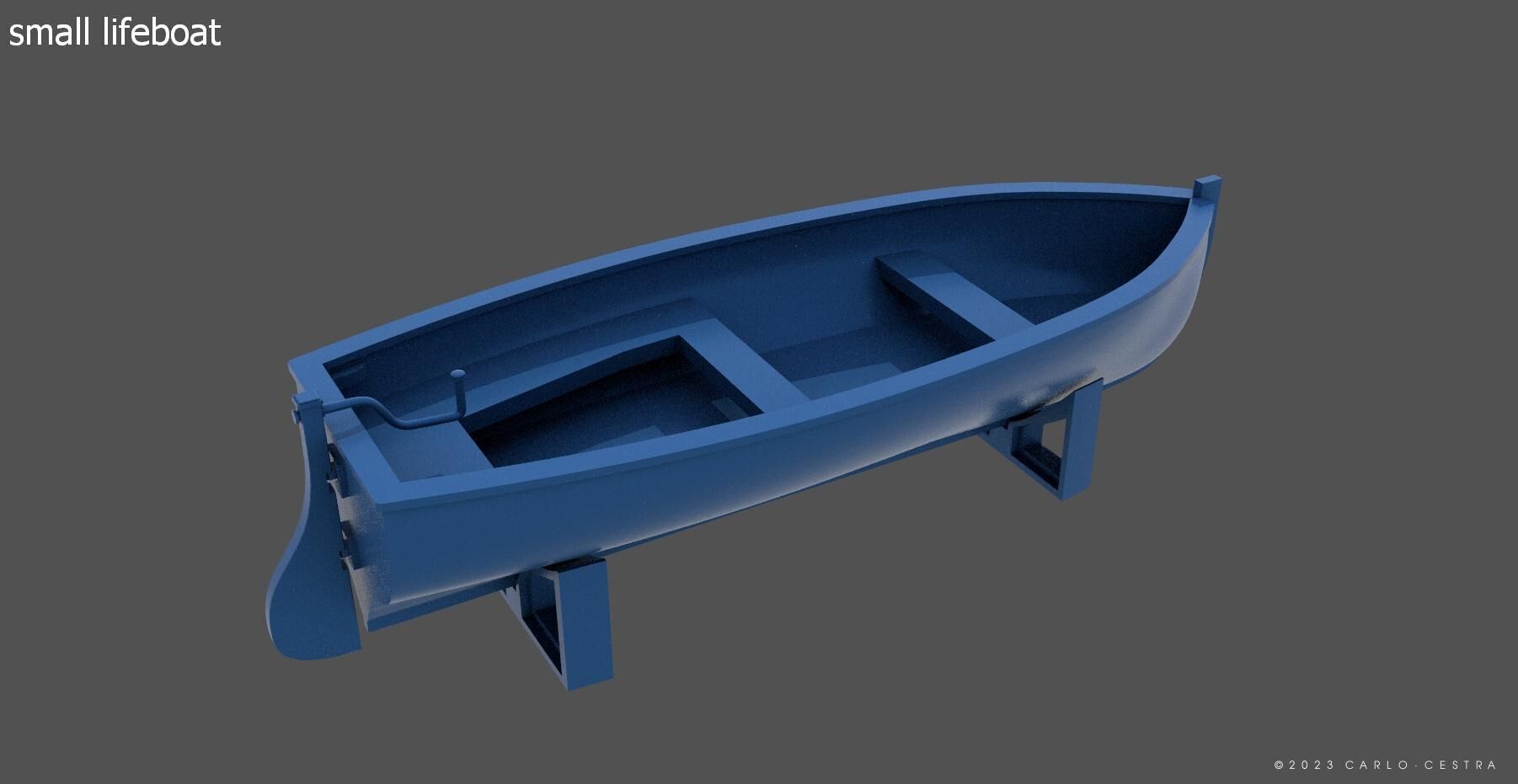 Boats kit for Littorio Class - Commercial license - 1-100 scale 3D print model_25