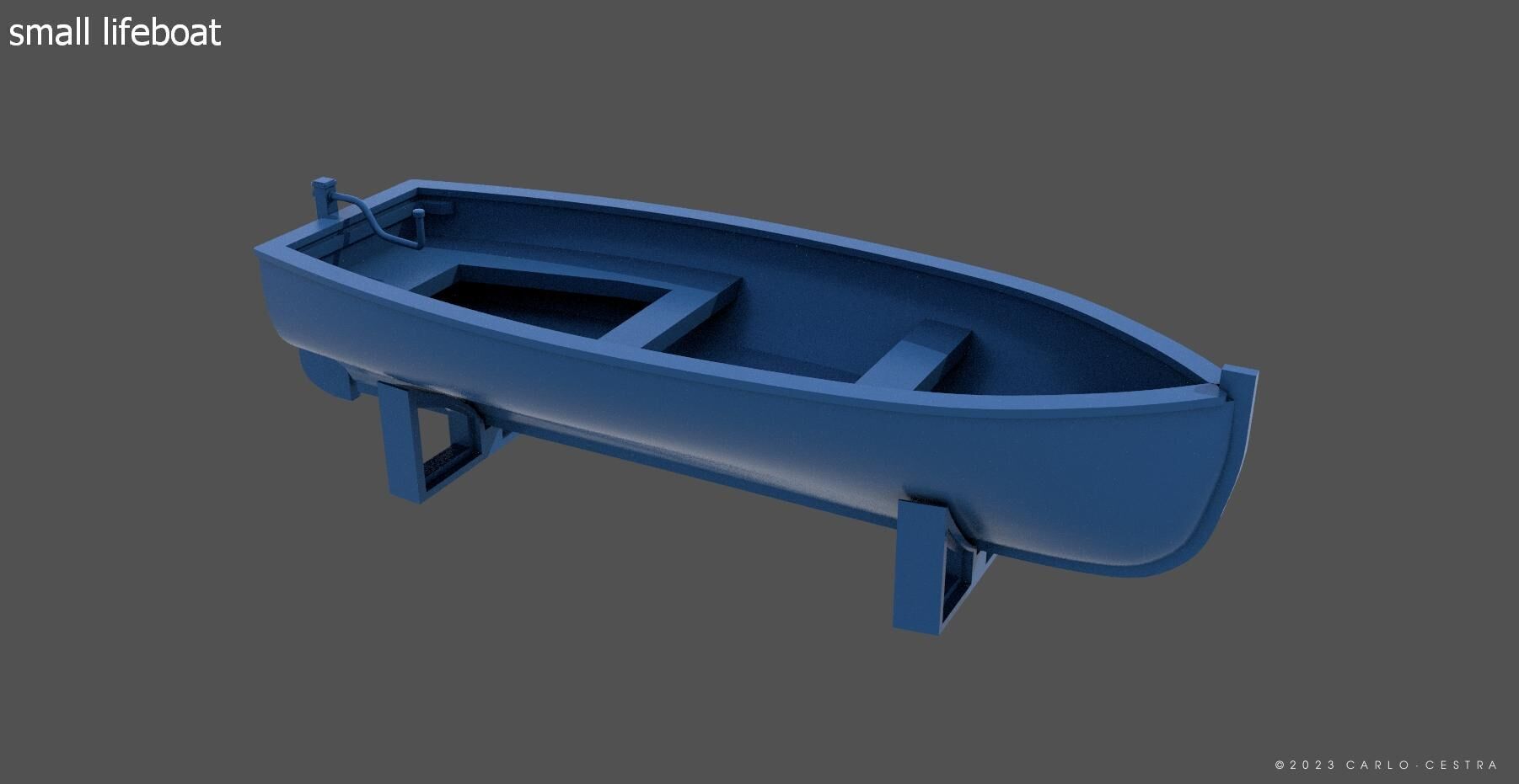 Boats kit for Littorio Class - Commercial license - 1-100 scale 3D print model_19