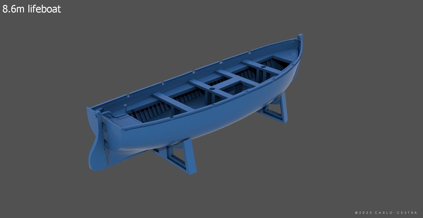 Boats kit for Littorio Class - Commercial license - 1-100 scale 3D print model_4