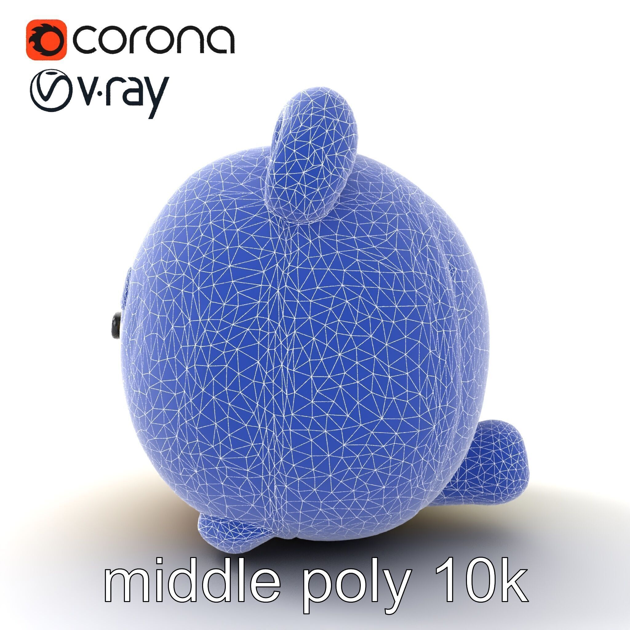 Cute Plush Toy Model Pack Low-poly 3D model_21