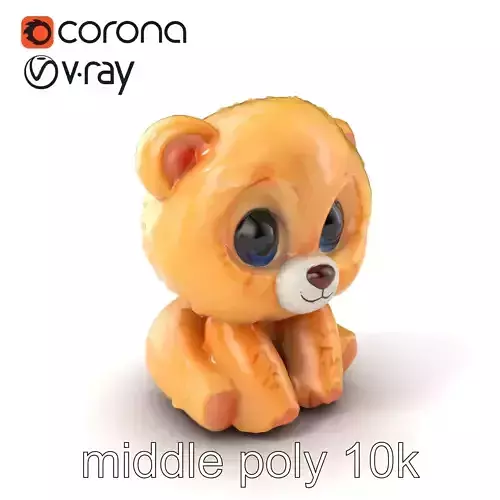 Cuddly Plush Toy Bear model pack