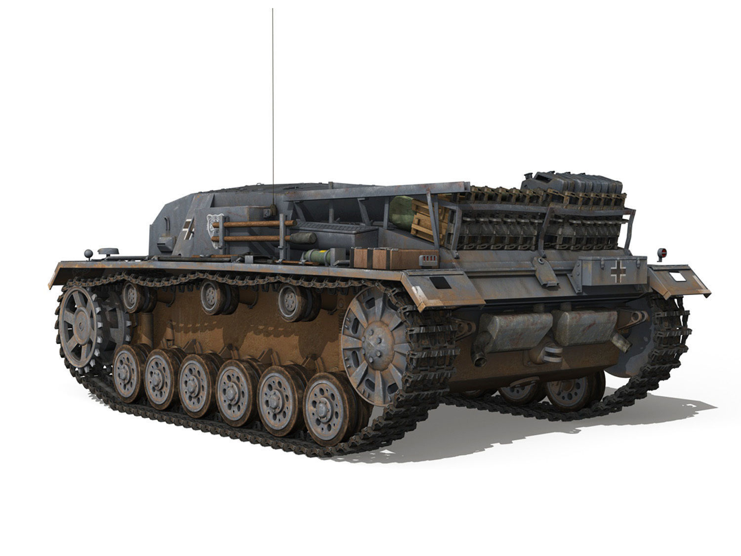 Early german WWII Tanks - Collection 3D model_41