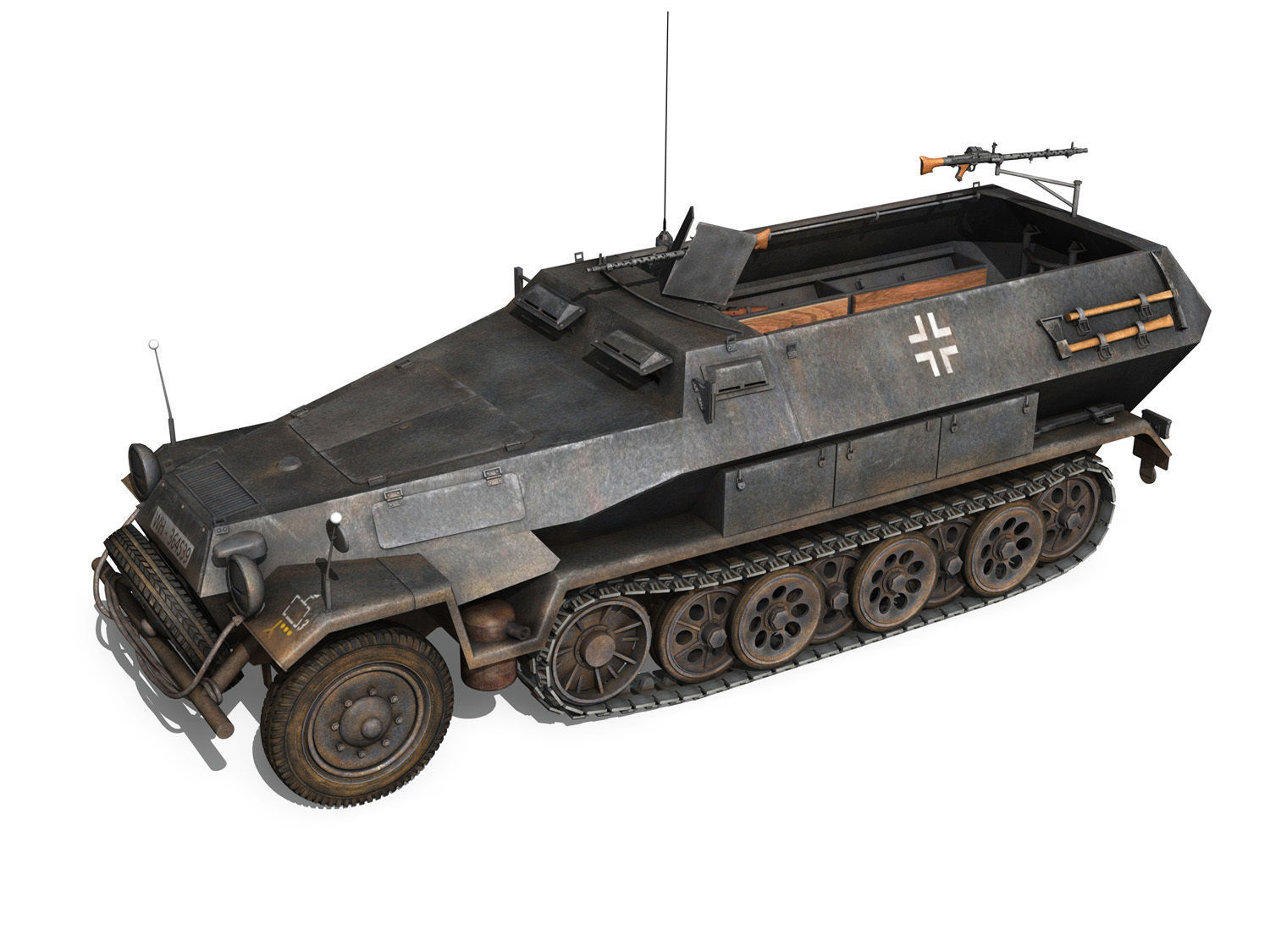 Early german WWII Tanks - Collection 3D model_1