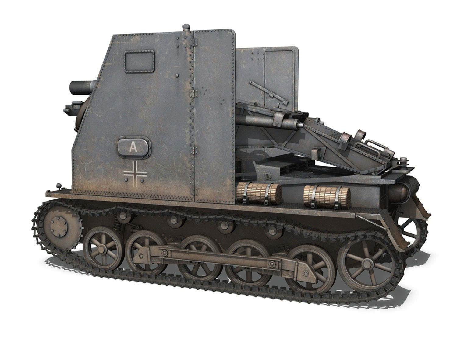 Early german WWII Tanks - Collection 3D model_15