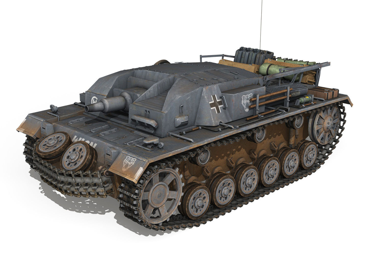 Early german WWII Tanks - Collection 3D model_39