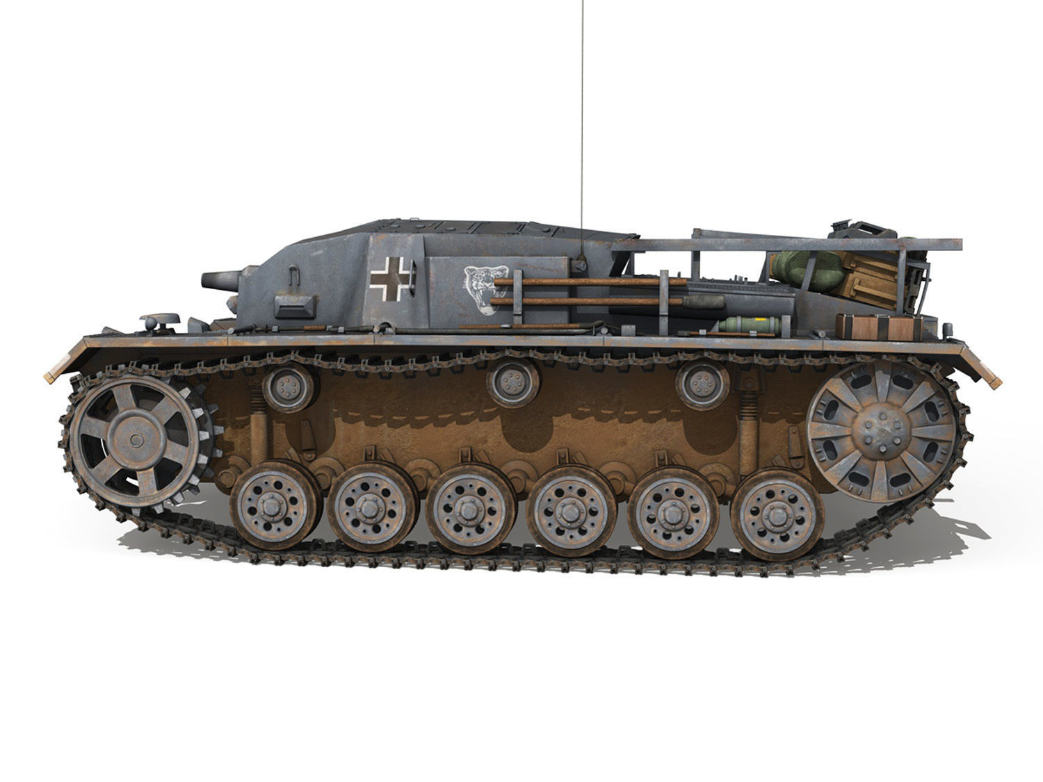 Early german WWII Tanks - Collection 3D model_40