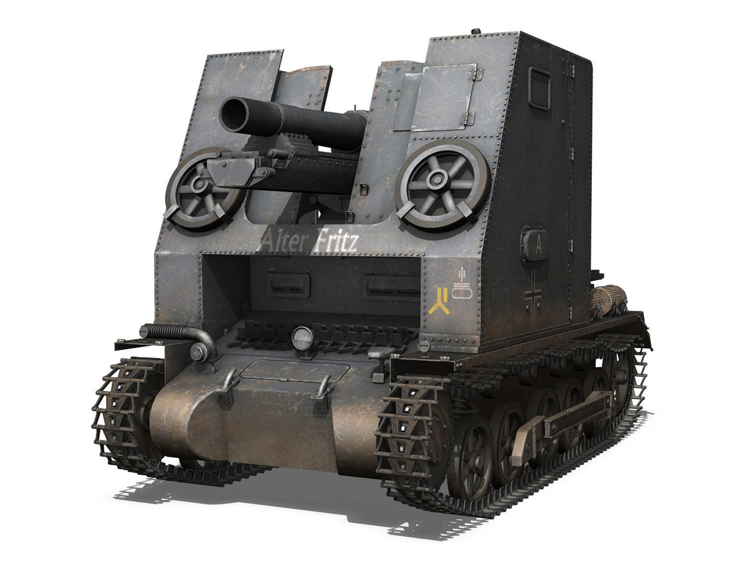 Early german WWII Tanks - Collection 3D model_13