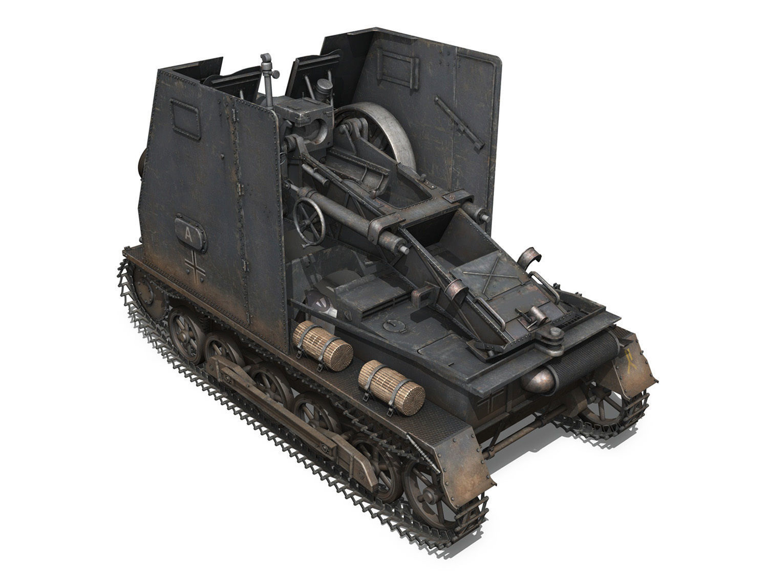 Early german WWII Tanks - Collection 3D model_16