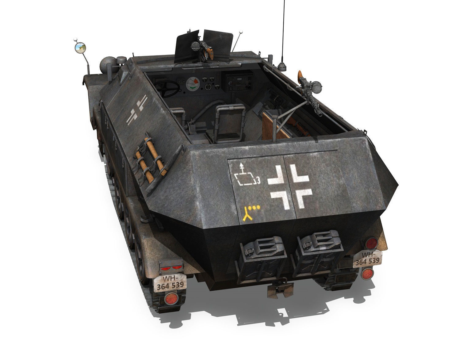 Early german WWII Tanks - Collection 3D model_5
