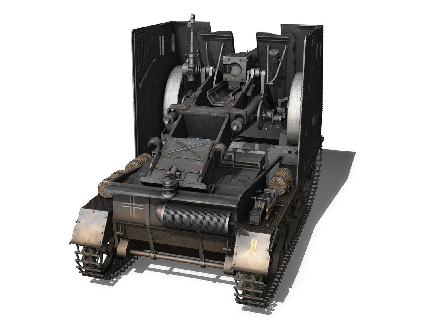 Early german WWII Tanks - Collection 3D model_17