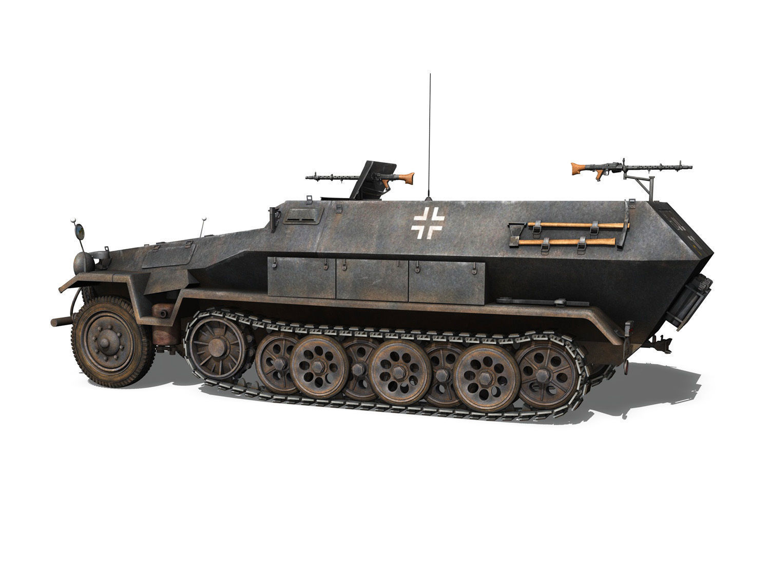 Early german WWII Tanks - Collection 3D model_4