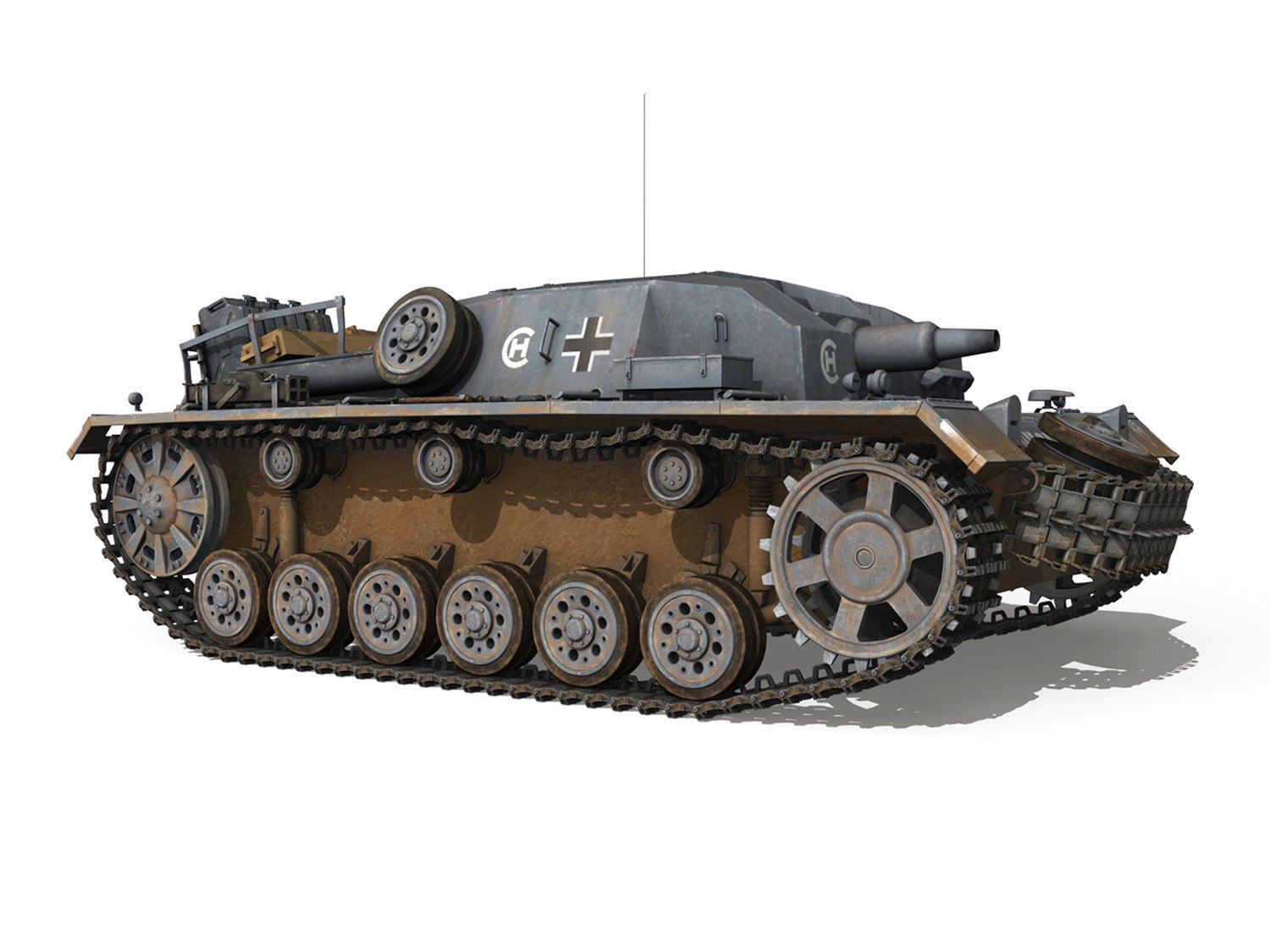 Early german WWII Tanks - Collection 3D model_43