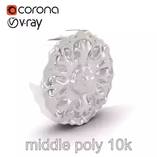 Ceiling Stucco Flower Rosettes model pack