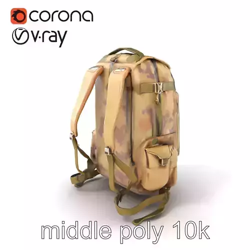 Tactical Hiking Camo Backpack model pack