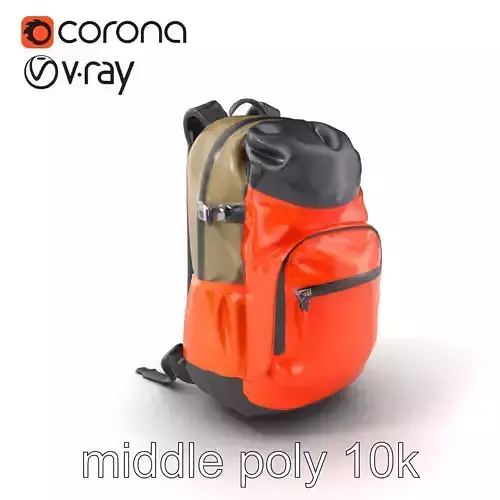 Versatile Hiking Travel Backpack model pack