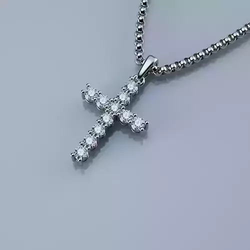 Cross Pendant 3 5 mm 3D print model