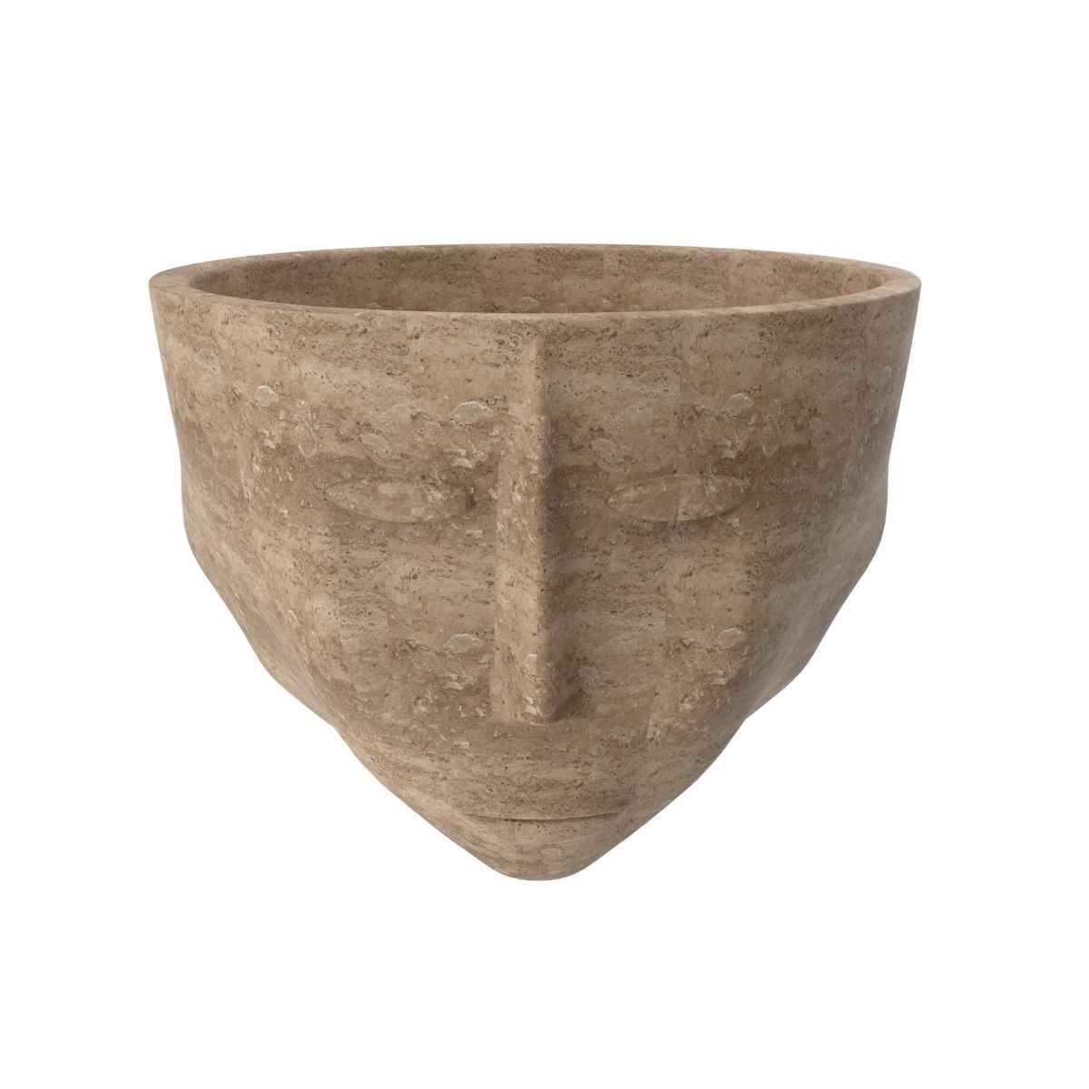 Three faces one vase 3D model_3