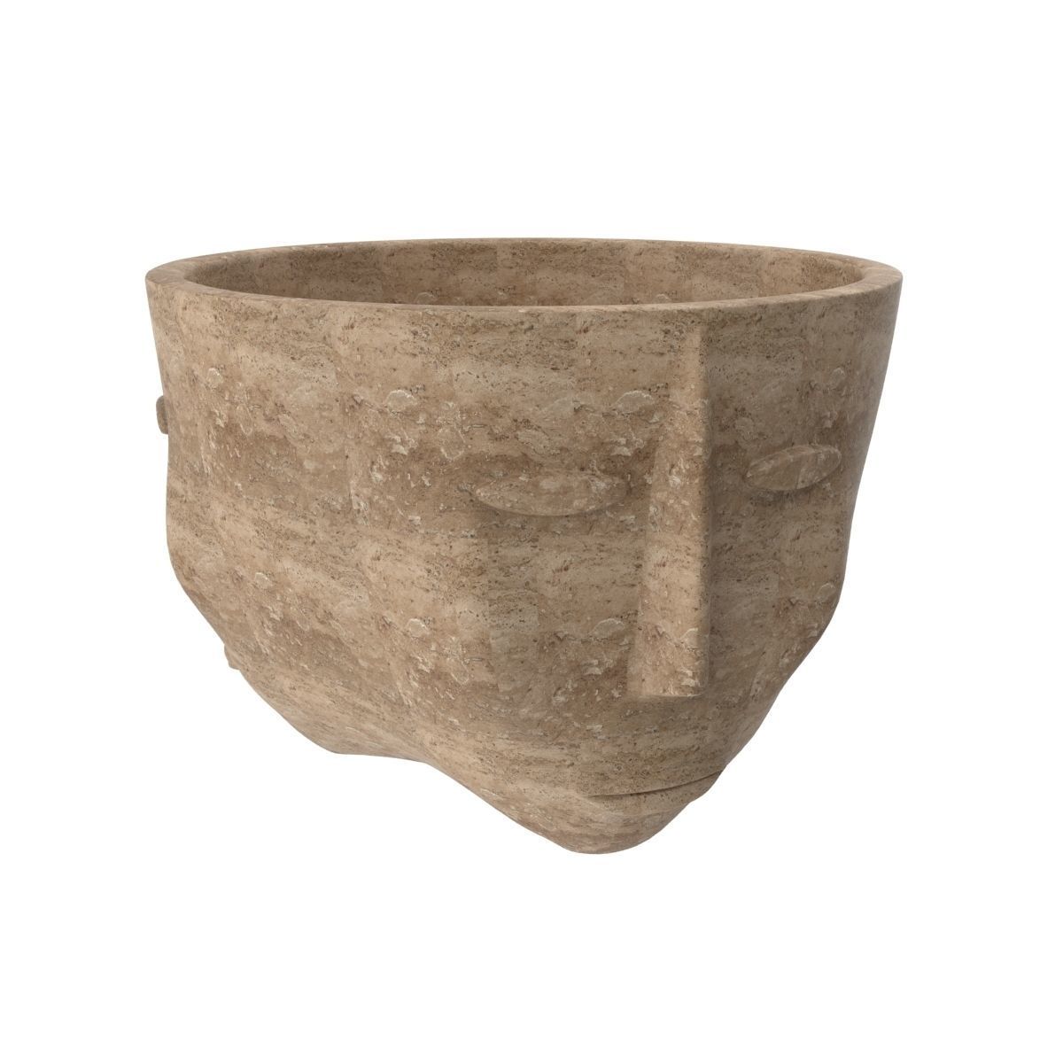 Three faces one vase 3D model_4