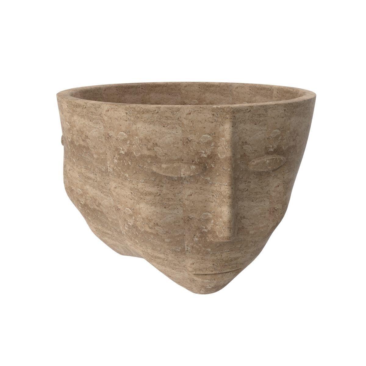 Three faces one vase 3D model_16