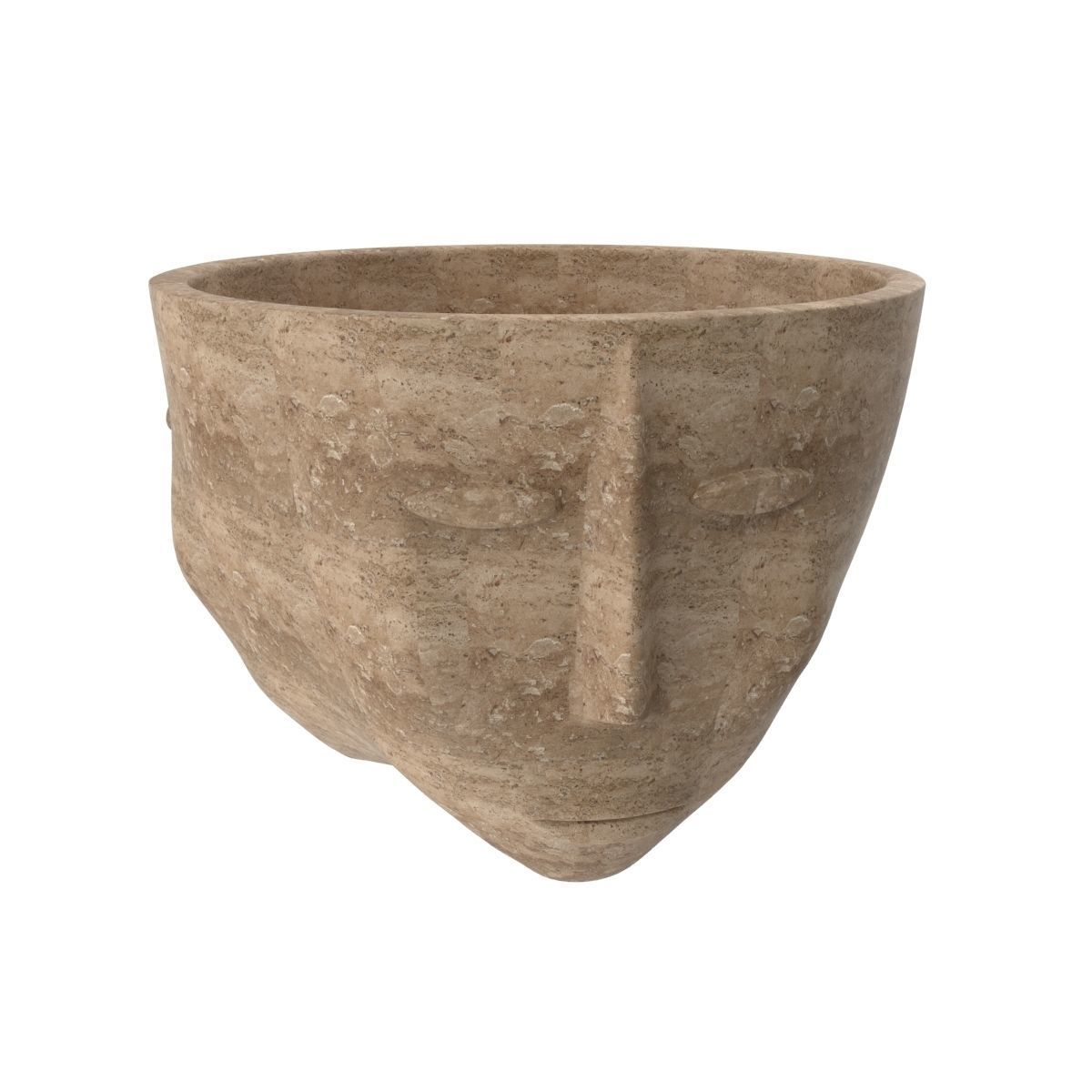 Three faces one vase 3D model_1