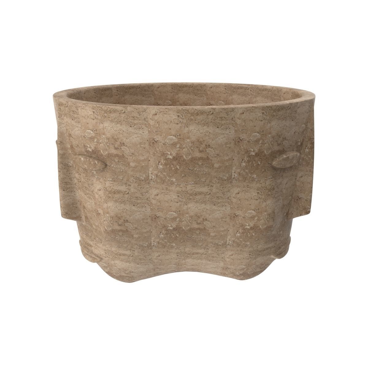 Three faces one vase 3D model_7