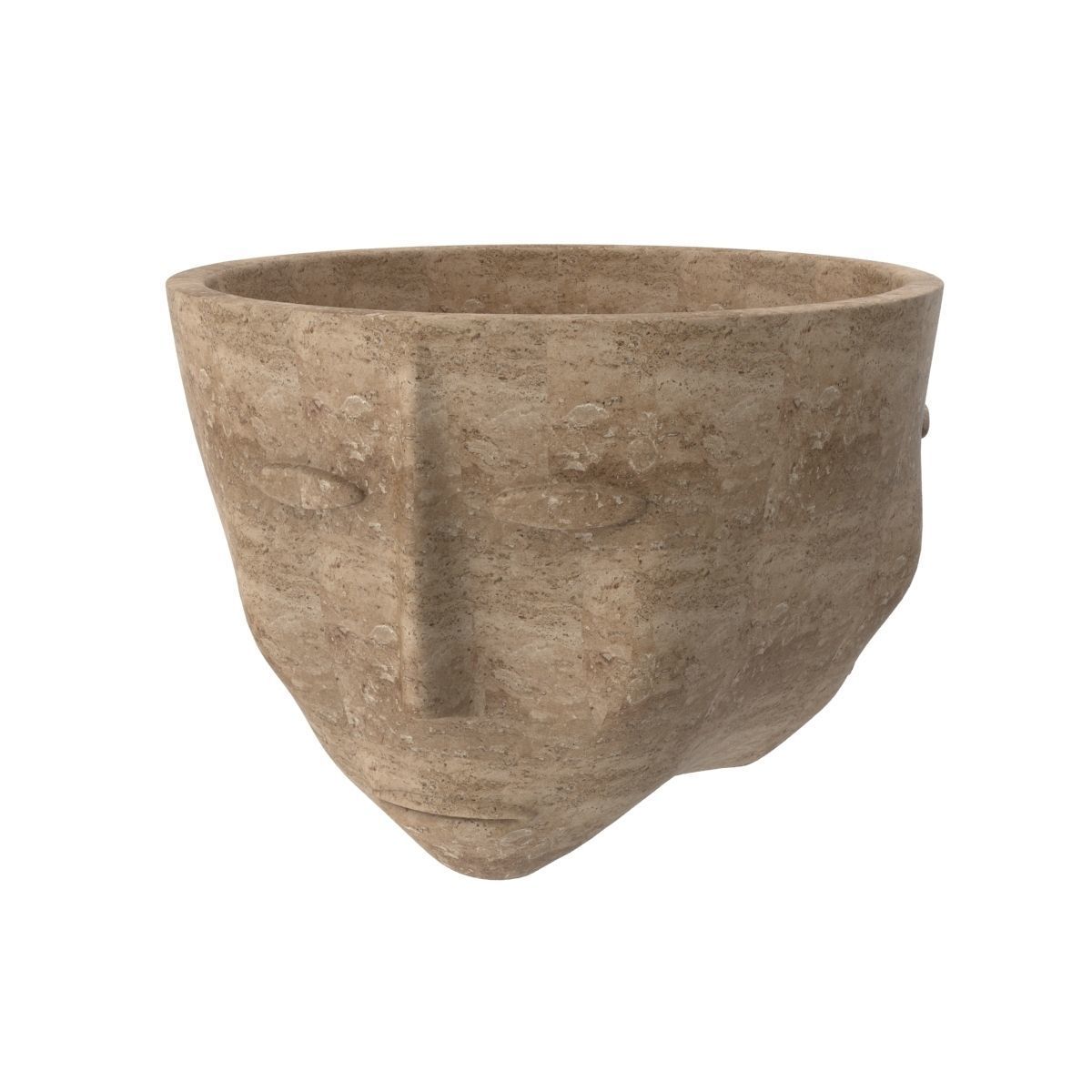 Three faces one vase 3D model_14