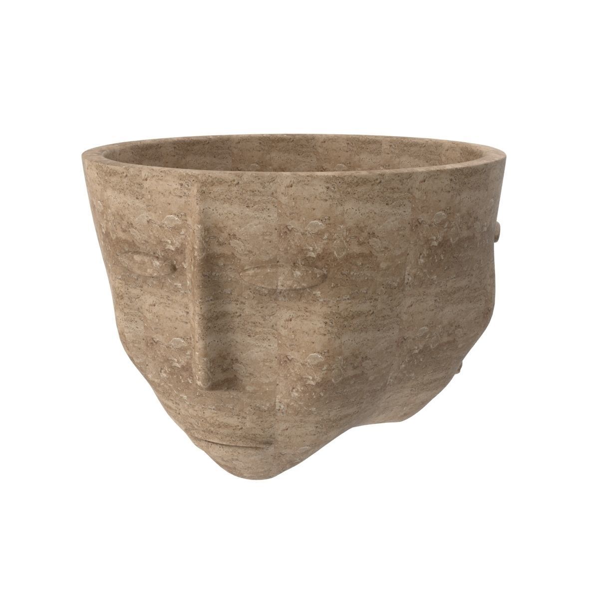 Three faces one vase 3D model_5