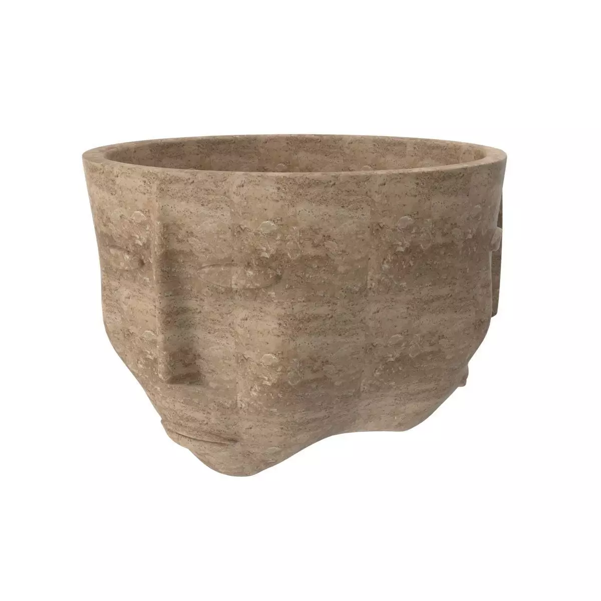 Three faces one vase 3D model_0