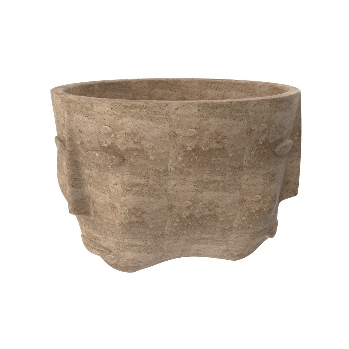 Three faces one vase 3D model_9