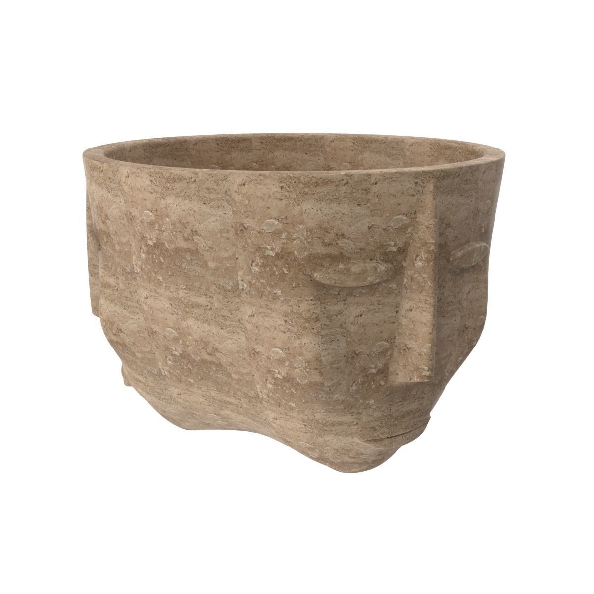 Three faces one vase 3D model_6