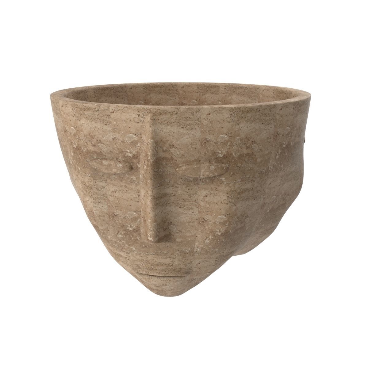 Three faces one vase 3D model_2