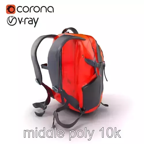 Versatile Sports Rucksack 3D Model Pack Low-poly 3D model