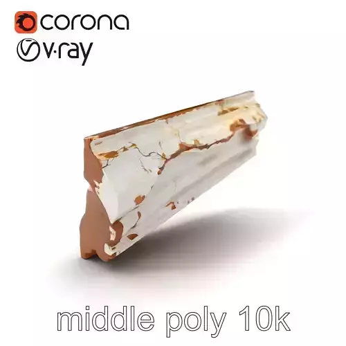 Time-Worn Moldings Realistic Texture model pack Low-poly 3D model