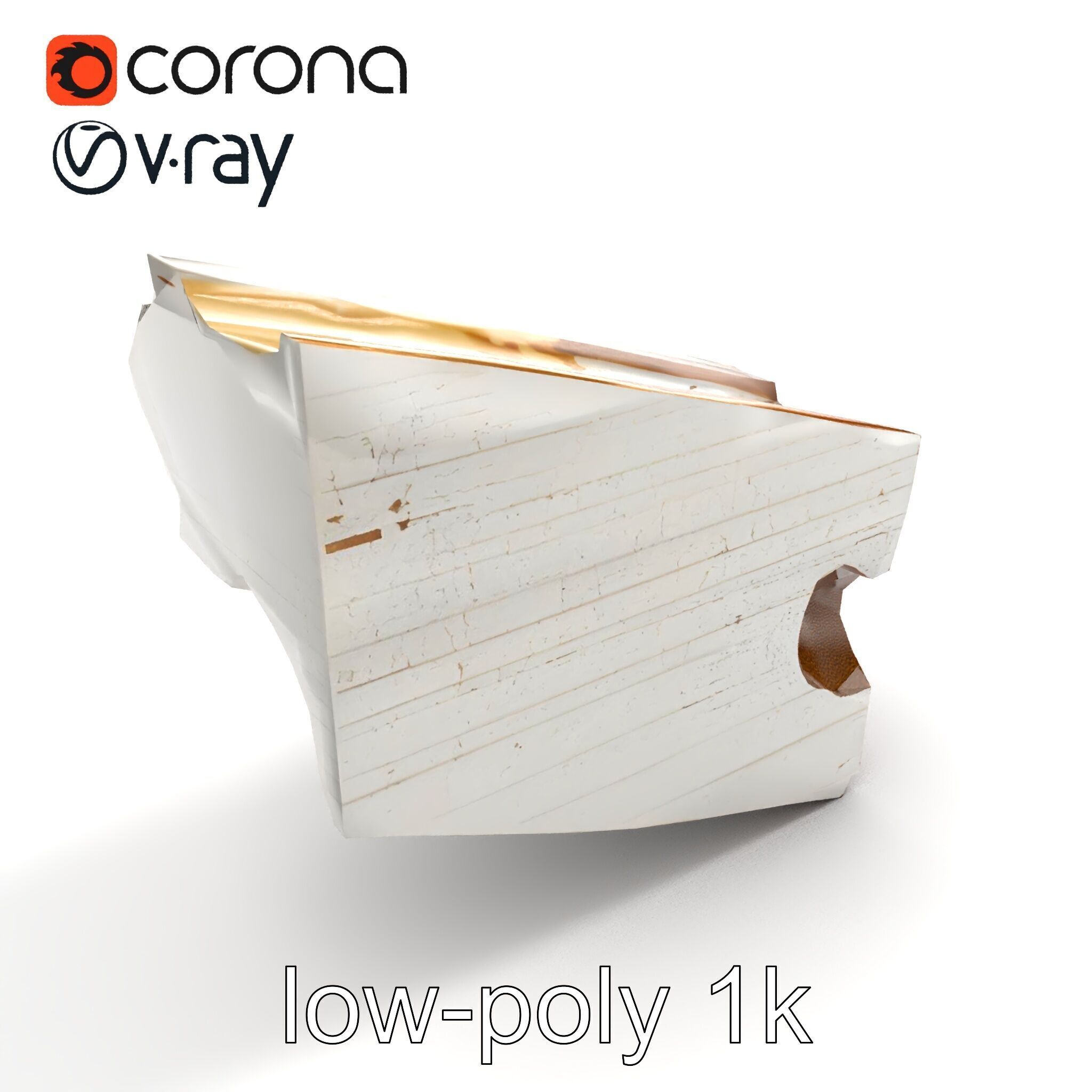 Time-Worn Moldings Realistic Texture model pack Low-poly 3D model_9