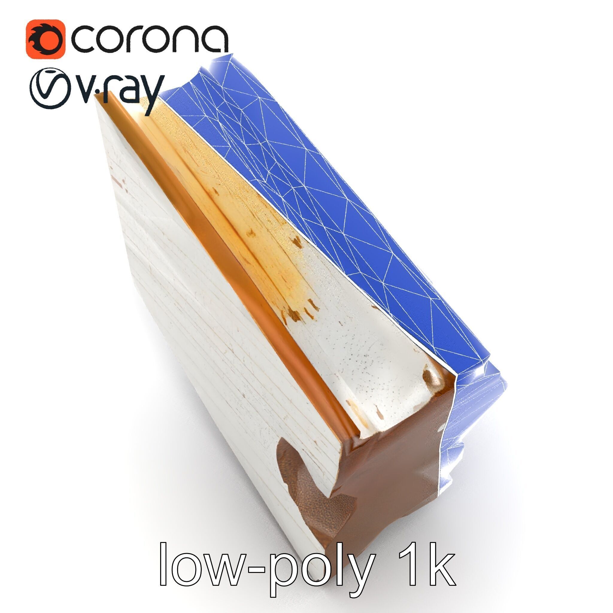 Time-Worn Moldings Realistic Texture model pack Low-poly 3D model_18