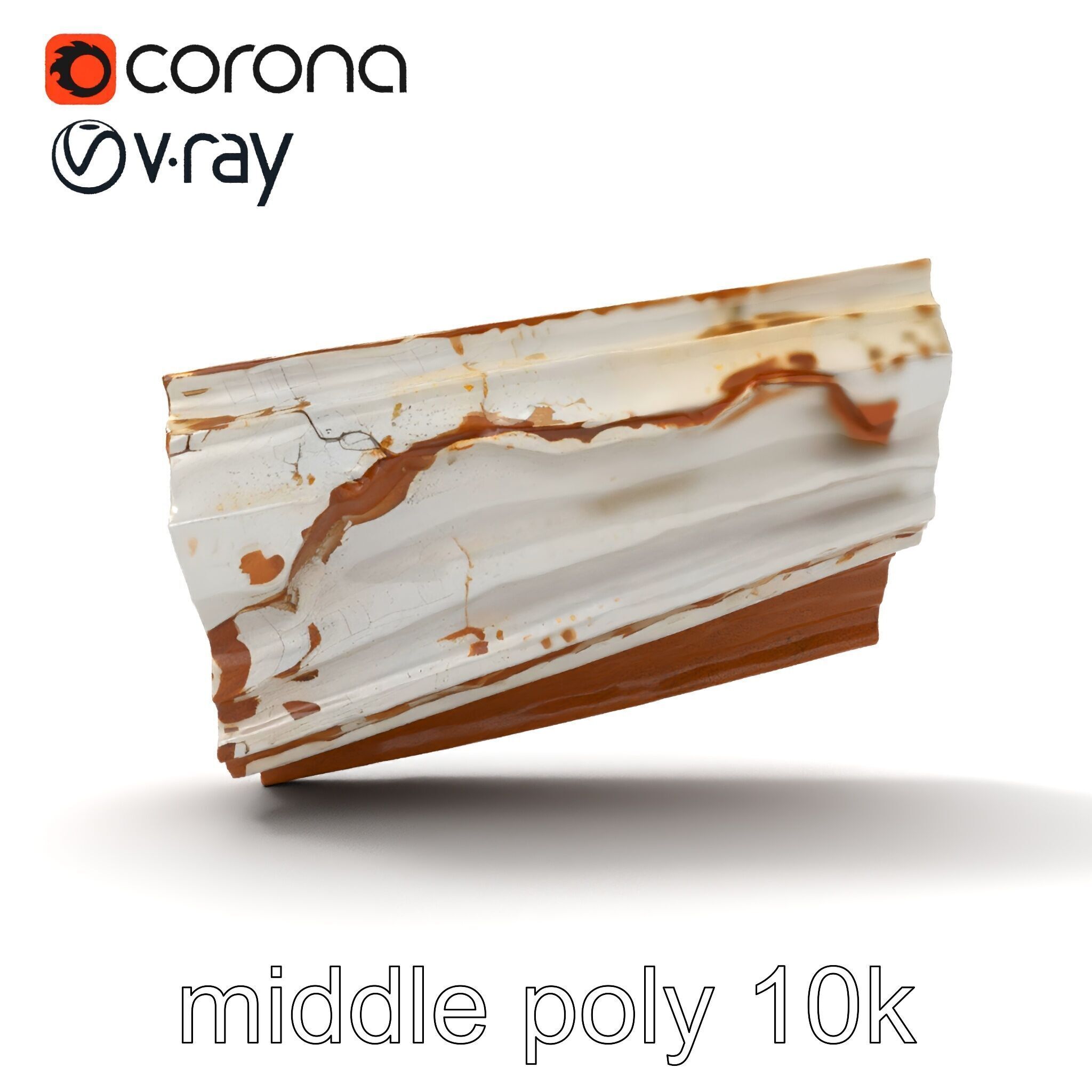 Time-Worn Moldings Realistic Texture model pack Low-poly 3D model_12