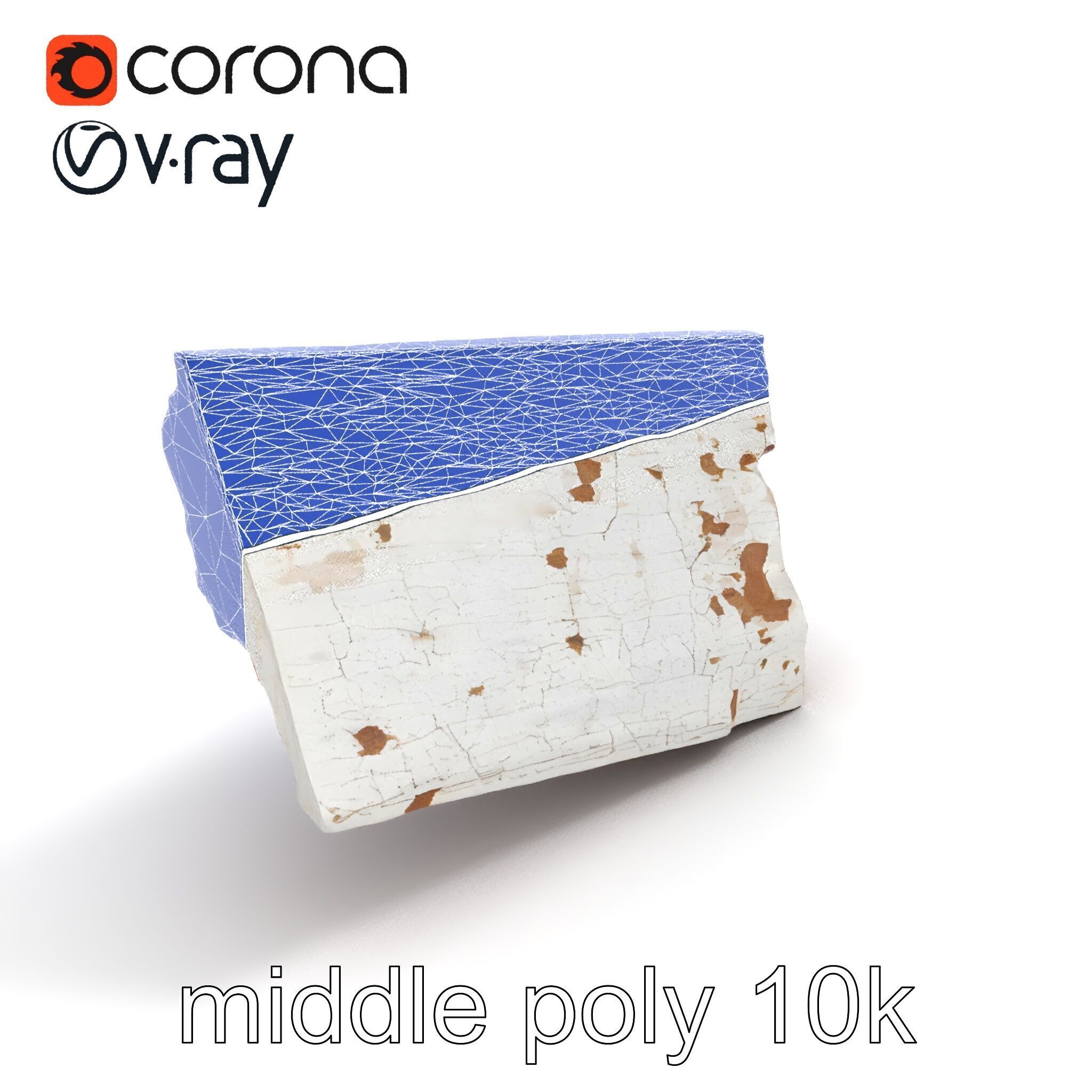 Time-Worn Moldings Realistic Texture model pack Low-poly 3D model_26