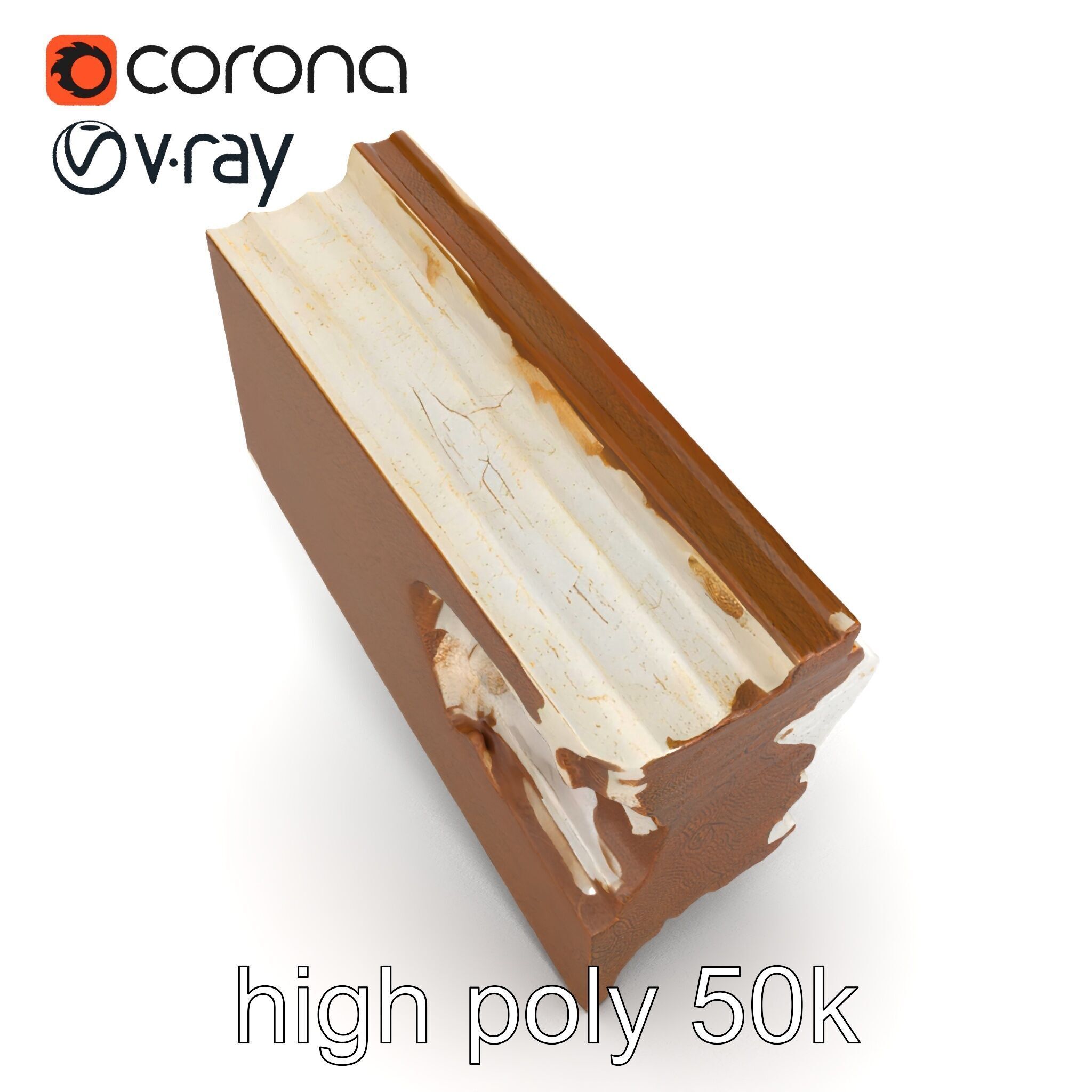 Time-Worn Moldings Realistic Texture model pack Low-poly 3D model_13