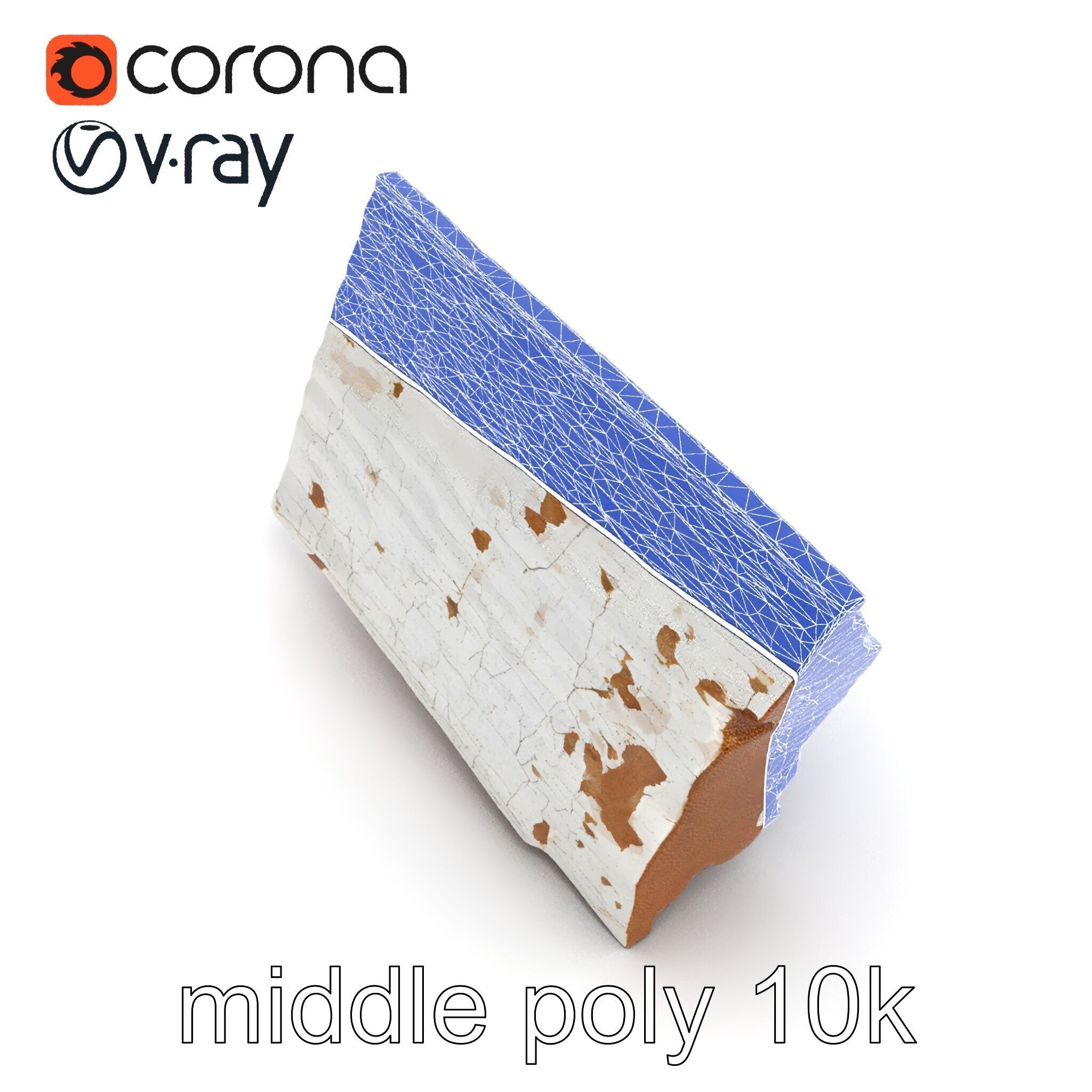 Time-Worn Moldings Realistic Texture model pack Low-poly 3D model_30