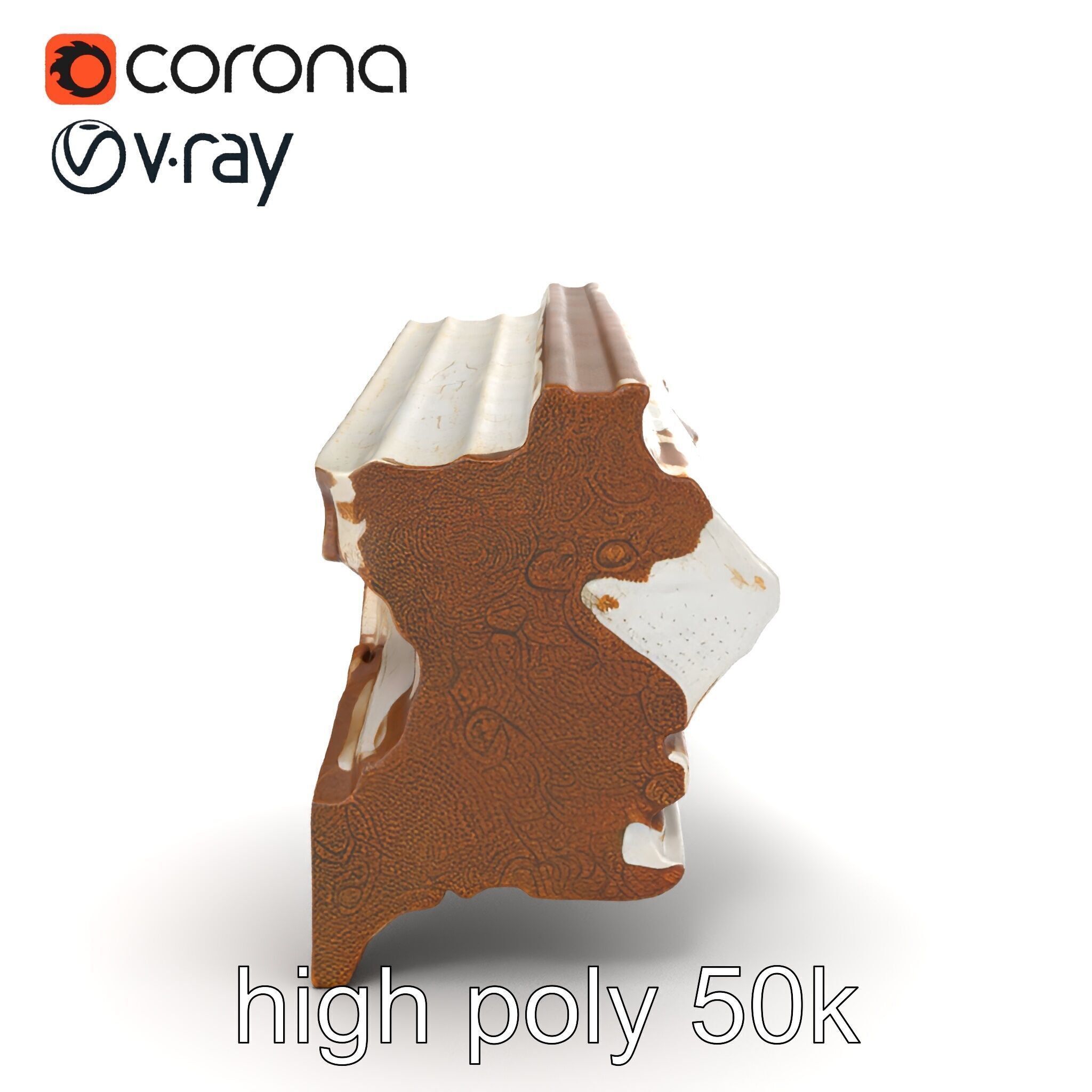 Time-Worn Moldings Realistic Texture model pack Low-poly 3D model_28