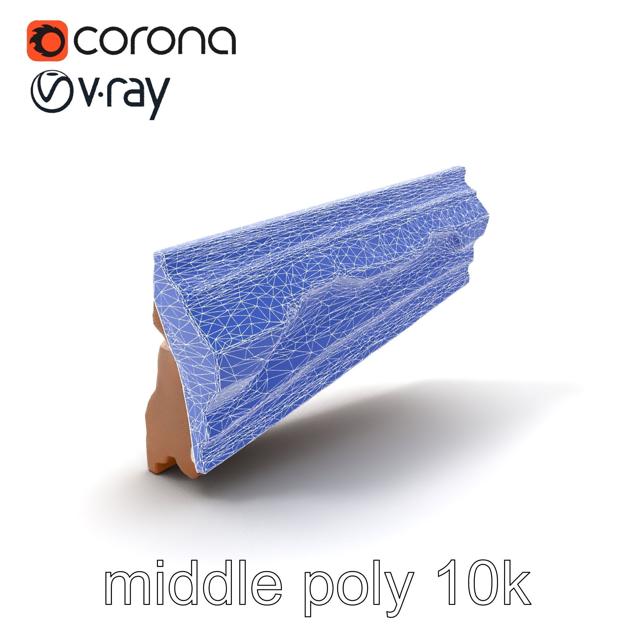 Time-Worn Moldings Realistic Texture model pack Low-poly 3D model_6