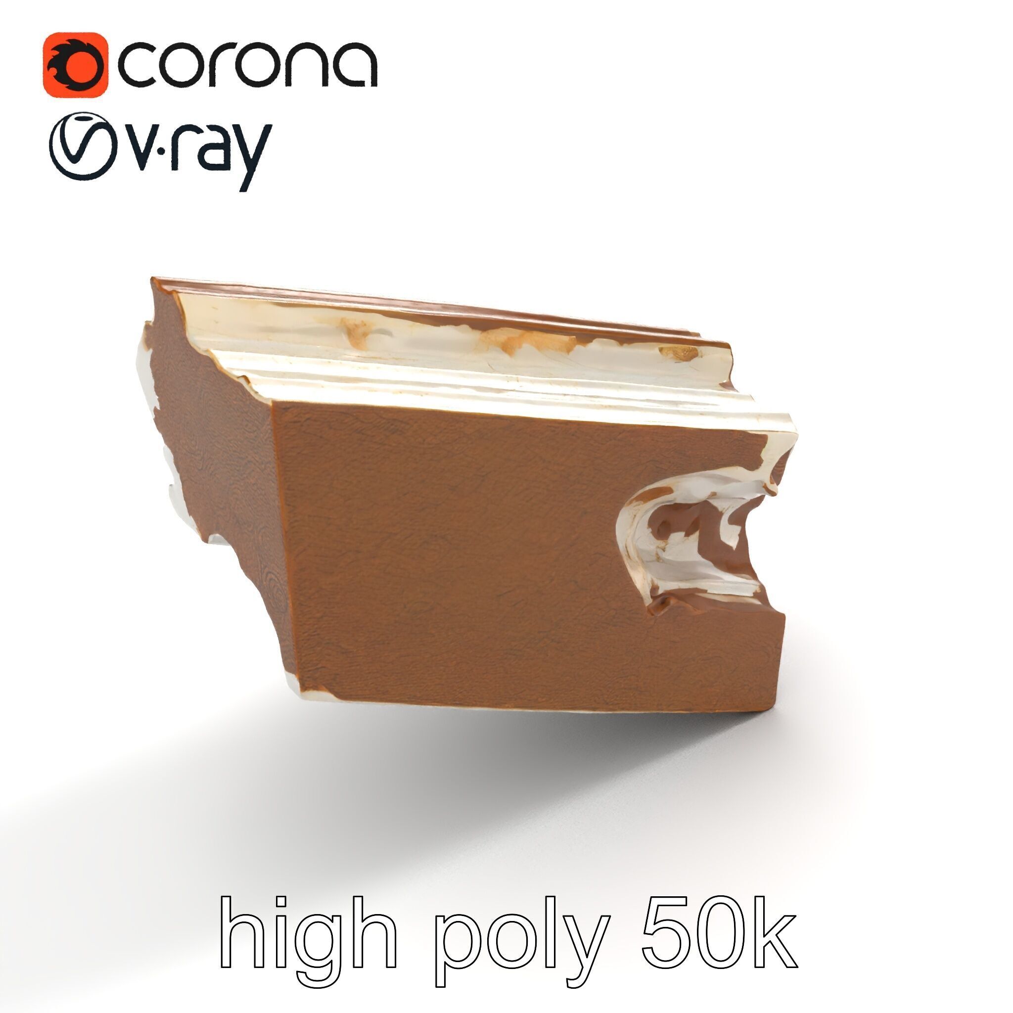 Time-Worn Moldings Realistic Texture model pack Low-poly 3D model_22