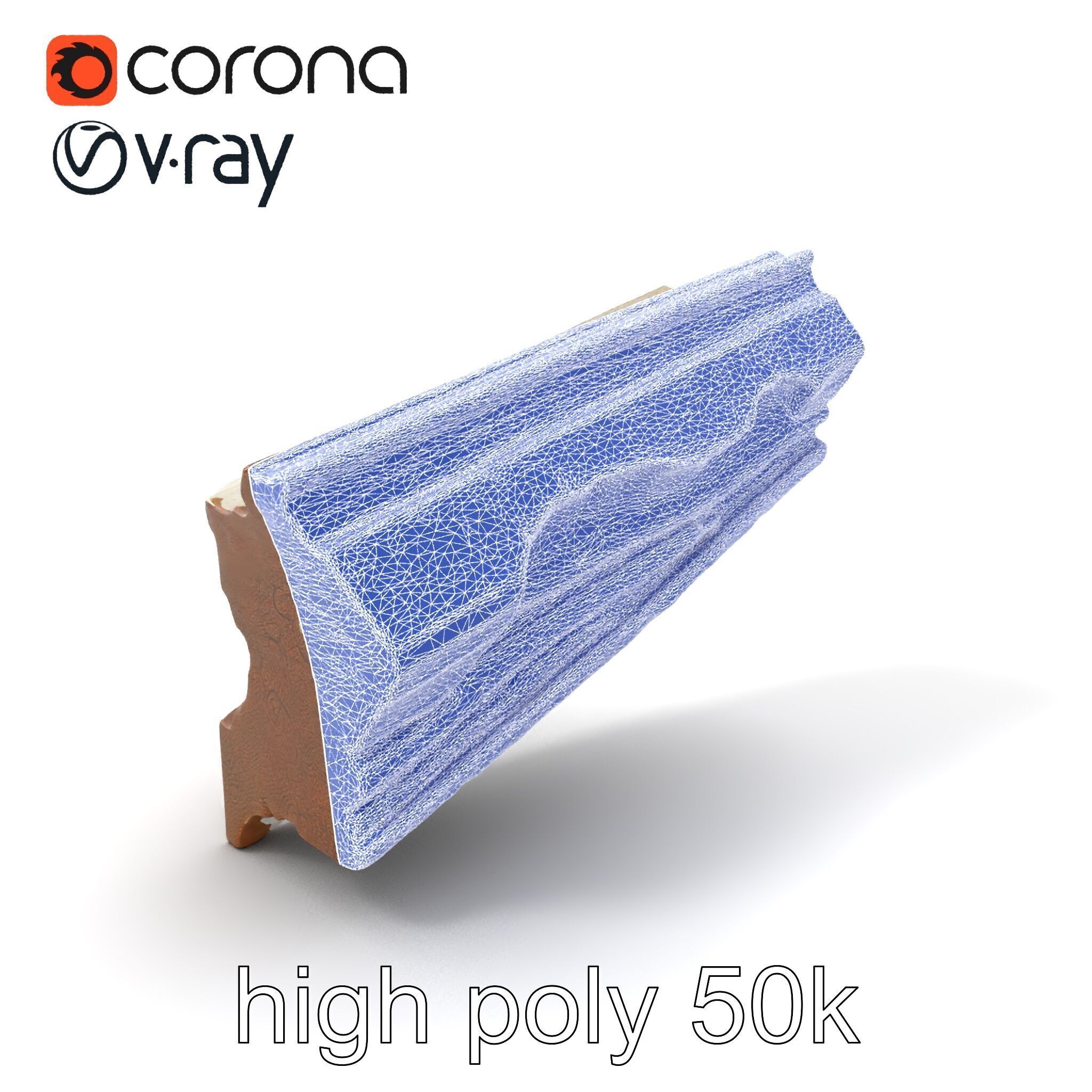 Time-Worn Moldings Realistic Texture model pack Low-poly 3D model_10