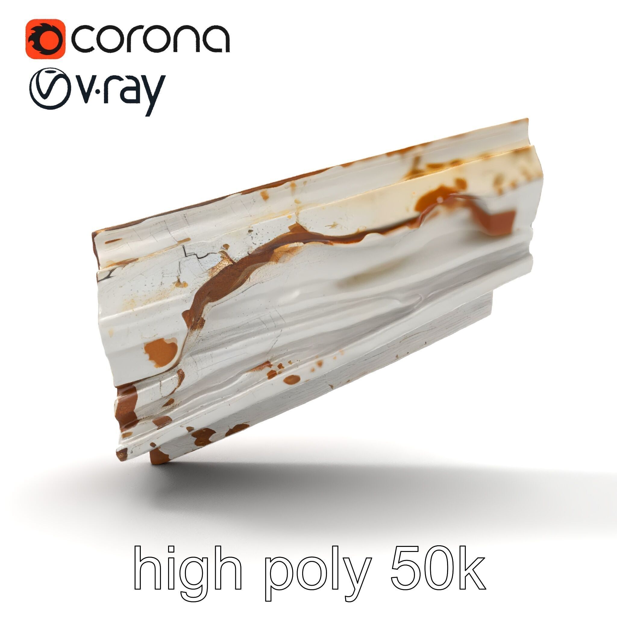 Time-Worn Moldings Realistic Texture model pack Low-poly 3D model_14