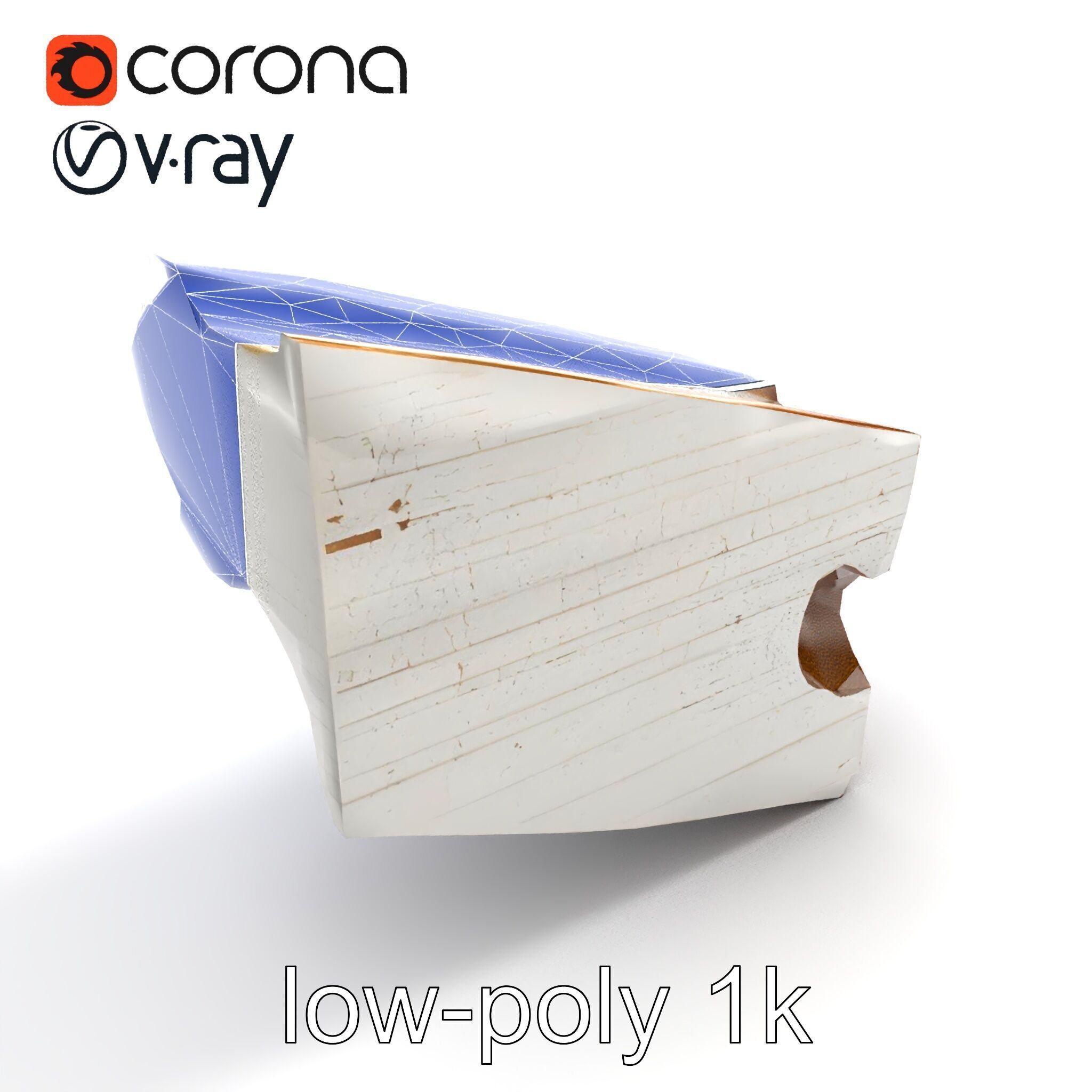 Time-Worn Moldings Realistic Texture model pack Low-poly 3D model_11